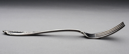 Russian / Polish Silver Serving Fork - Warsaw, Wladyslaw Hempel